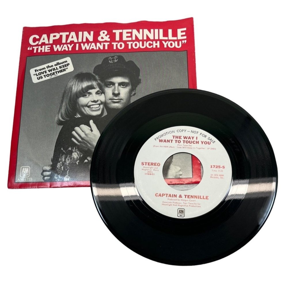 Captain & Tennille The Way I Want to Touch You 45 Pop Promo with Picture Sleeve